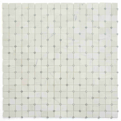 Clipped Square Milky White Honed