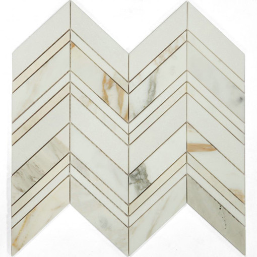 Chevron Ravenna Calacatta