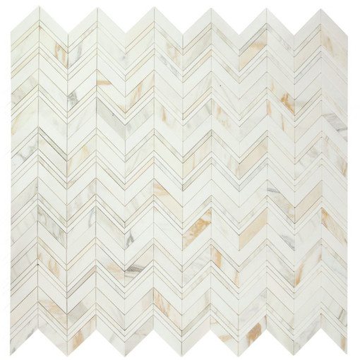 Chevron Ravenna Calacatta