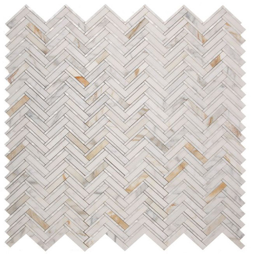 Diana Herringbone Calacatta
